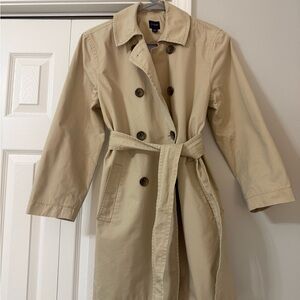 J. Crew Beige Double-Breasted Trench Coat